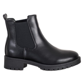 Bella Paris Stivaletti Chelsea in ecopelle nero