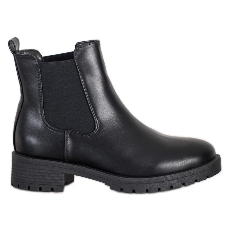 Bella Paris Stivaletti Chelsea in ecopelle nero