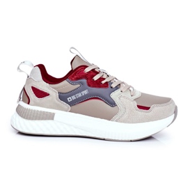 Scarpe sportive da uomo Big Star Grey-Claret GG174463