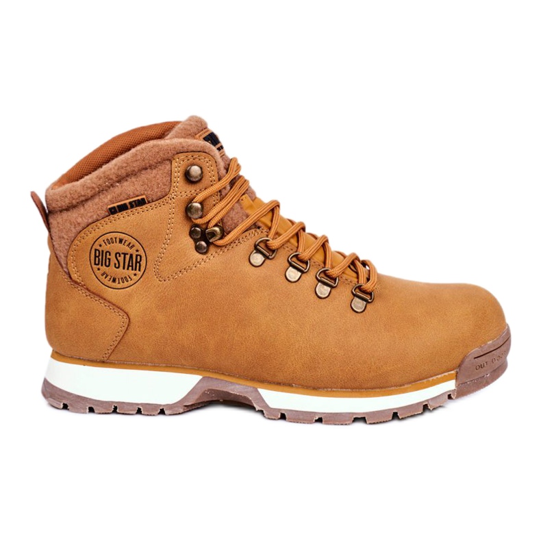 Scarpe da trekking da uomo Big Star Outdoor Camel GG174402 beige giallo