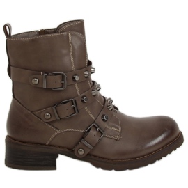 Stivali militari beige scuro Z195 Khaki cachi