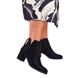 Vinceza Stivali Donna Con Tacco Camoscio Nero Mimosa