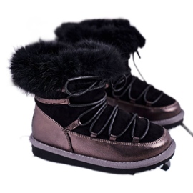 Stivali da neve per bambini Big Star Black GG374083 nero