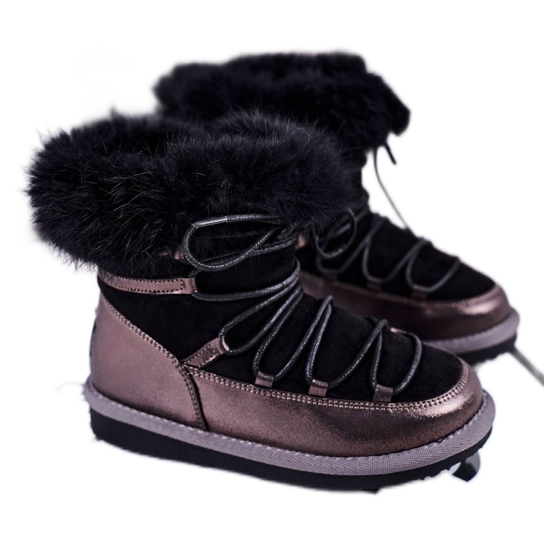 Stivali da neve per bambini Big Star Black GG374083 nero