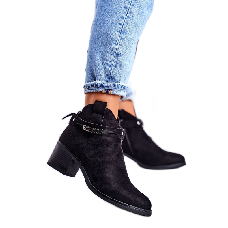 Vinceza Stivali Donna Con Tacco Nero Fevim