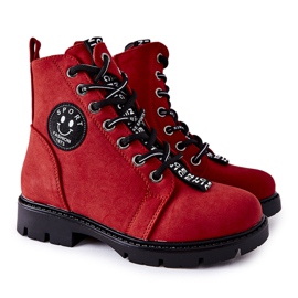 Vinceza Stivali da bambino Workery Red Mini Aspen rosso