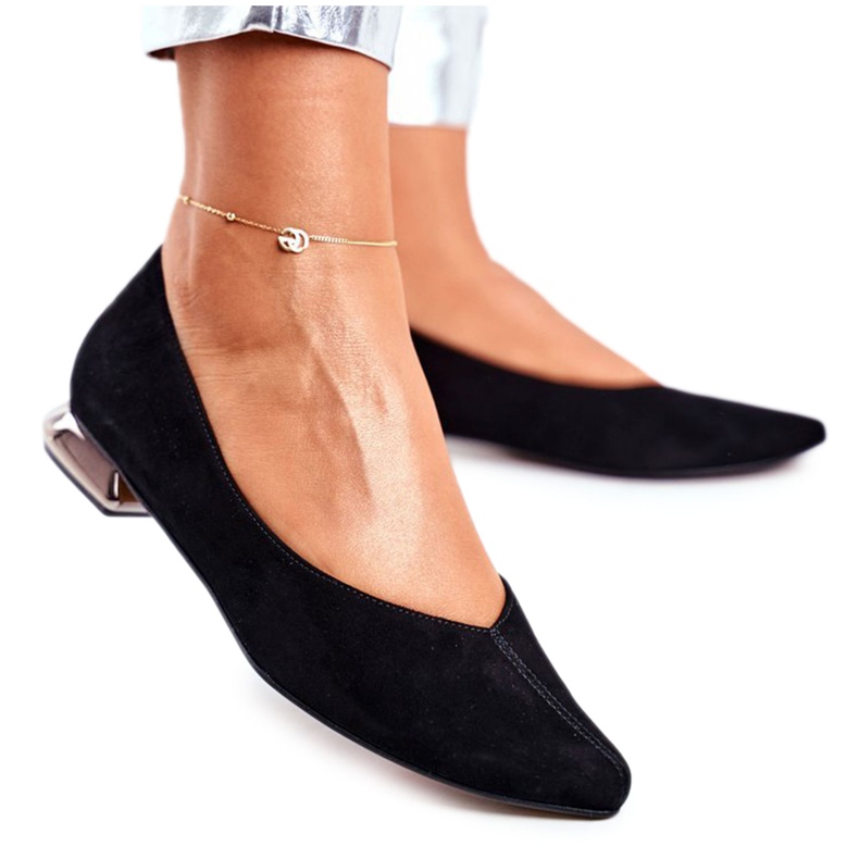 Ballerine da donna Laura Messi Pelle Nere 2149 nero