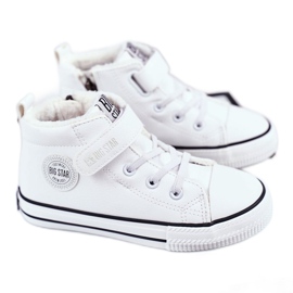 Sneakers per bambini Big Star Warm White GG374033 bianca