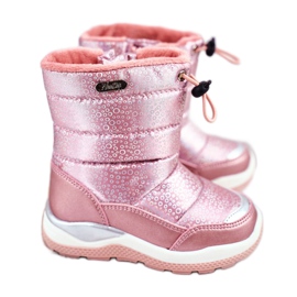 WEESTEP Stivali Da Neve Per Bambini Riscaldati Con Lana Rosa Felini