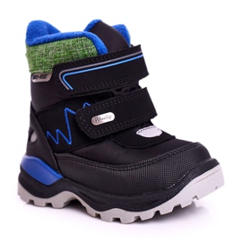 WEESTEP Stivali da neve caldi in lana per bambini Black Booom nero