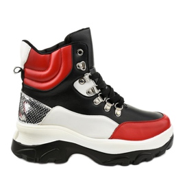 Sneakers rosse Neamelira colorate nero rosso