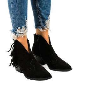 Stivaletti in camoscio nero di Joesler cowboy boots