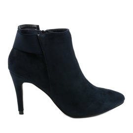 Stivaletti blu navy con elastico Adresea