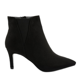 Stivaletti neri con elastico Pattera nero