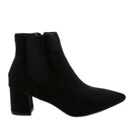 Stivaletti in camoscio nero con elastico Prestons