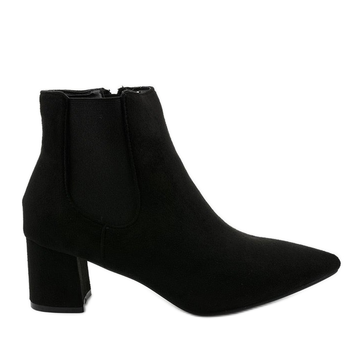 Stivaletti in camoscio nero con elastico Prestons