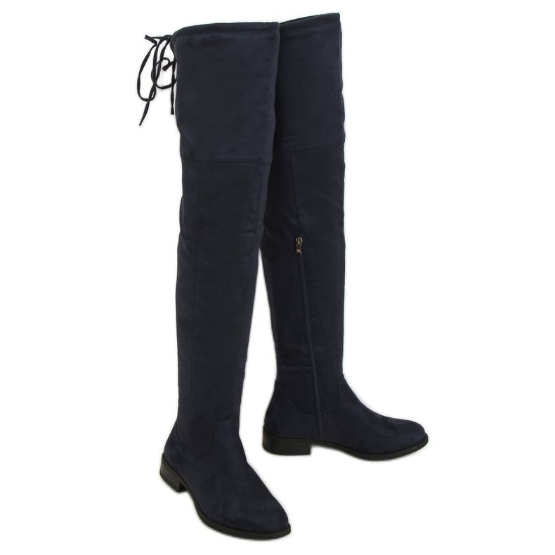 MR-1 Stivali da moschettiere blu navy navy