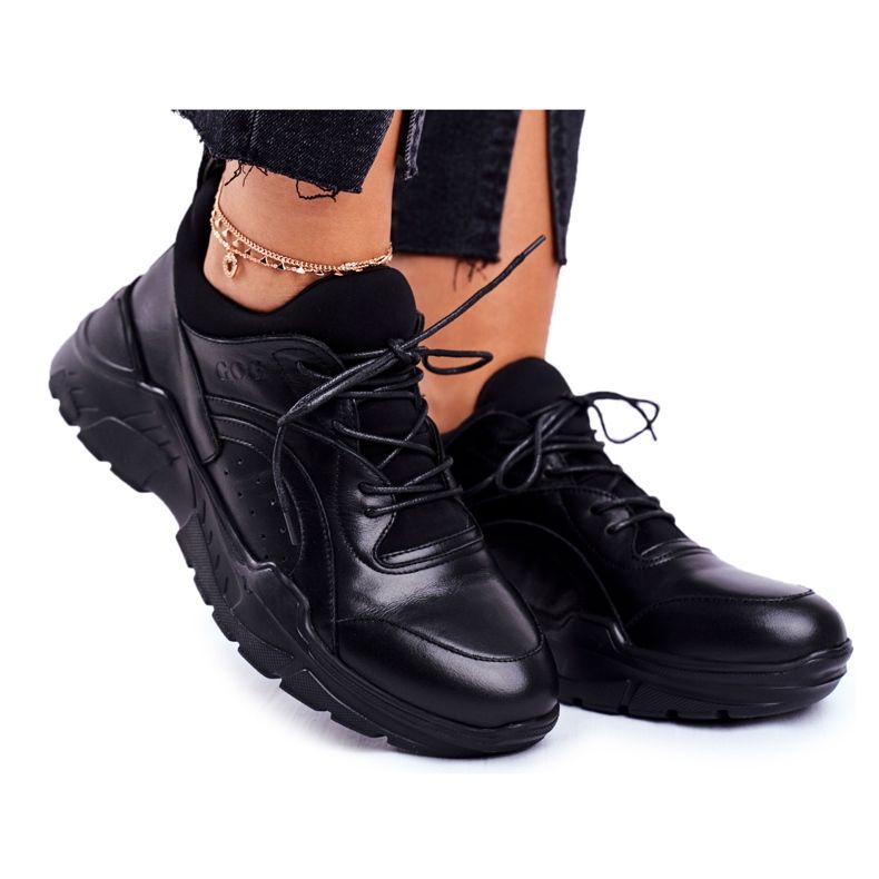 Sneakers Donna Goe Pelle Nere GG2N3041 nero