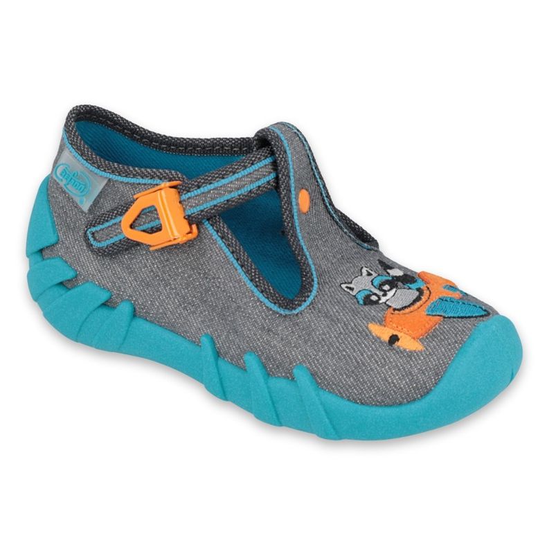 Scarpe per bambini Befado 110P392 blu arancia grigio