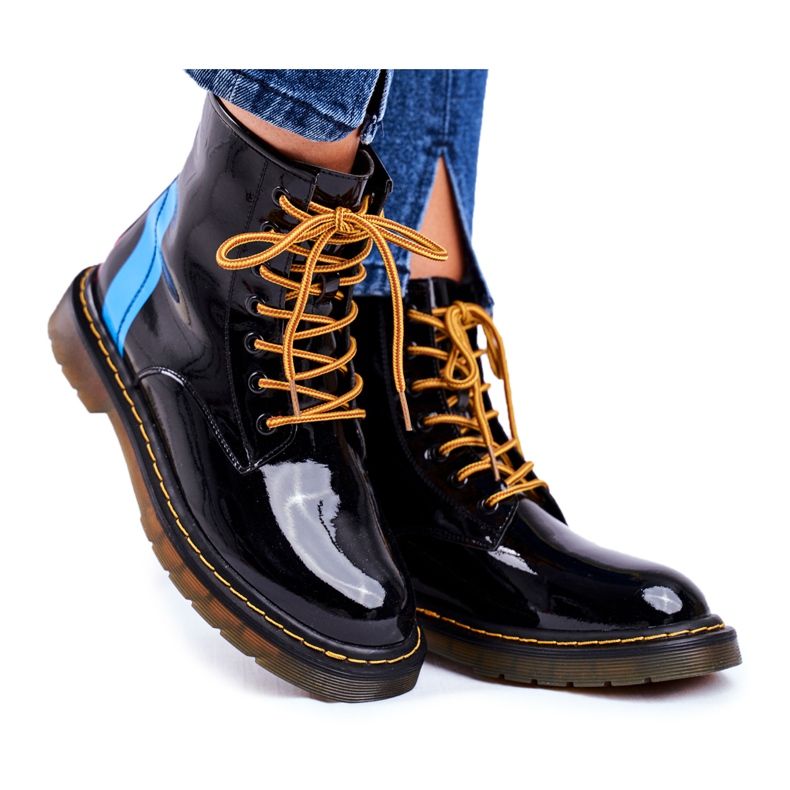Stivali da donna Trappers Glany Goe Pelle Nero GG2N3056
