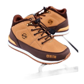 Scarpe per bambini Sneakers Big Star Camel GG374102 marrone multicolore