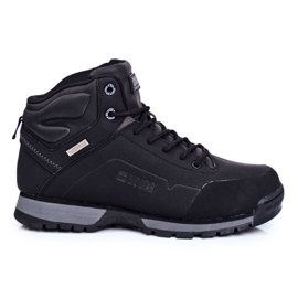Scarpe da trekking da uomo Big Star Outdoor Nere GG174395 nero