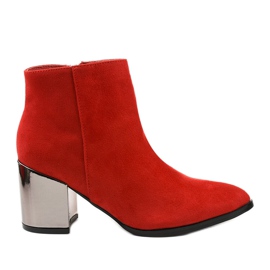 Stivaletti rossi in ecopelle Astihusa rosso