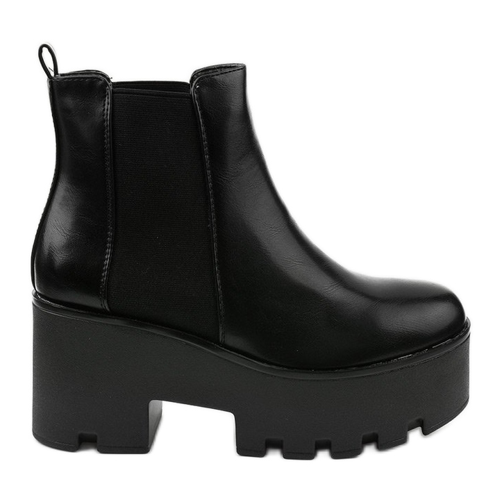 Stivaletti neri con elastico Pardia nero