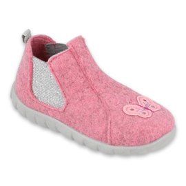 Scarpe per bambini Befado 546P024 rosa argento
