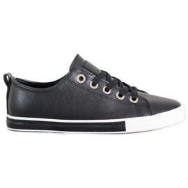 SHELOVET Sneakers in ecopelle nero