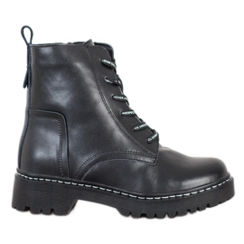 Stivali classici in pelle MCKEY nero