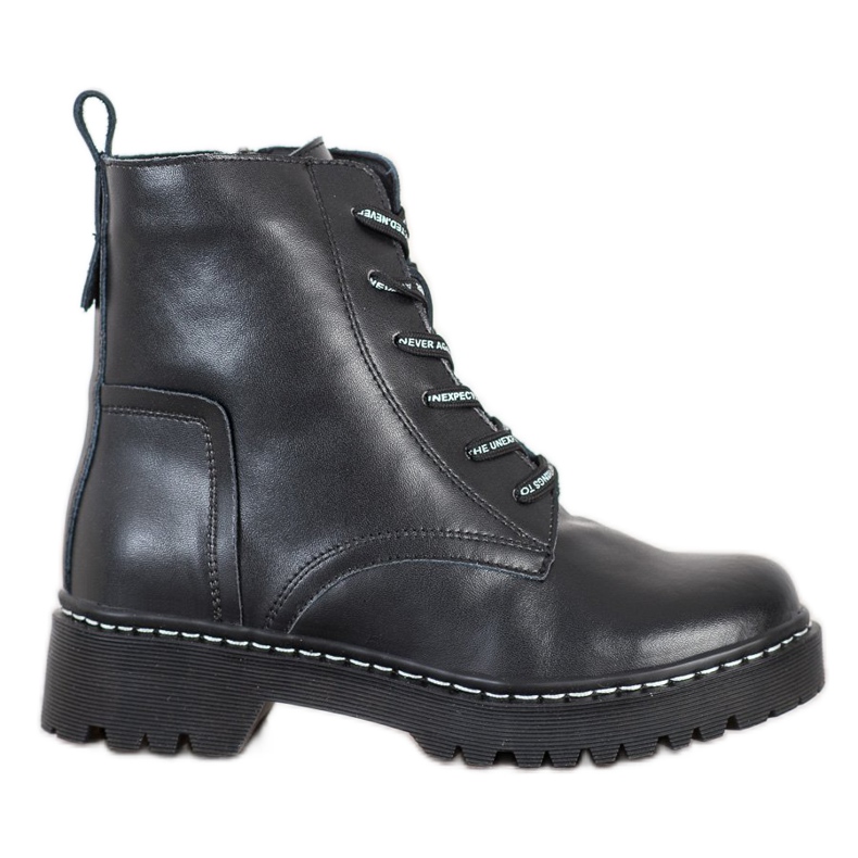 Stivali classici in pelle MCKEY nero
