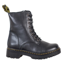 Stivali in pelle MCKEY nero