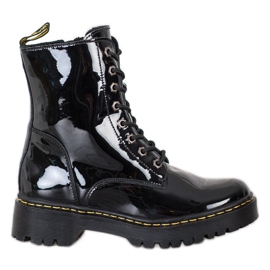 Stivali in pelle MCKEY nero