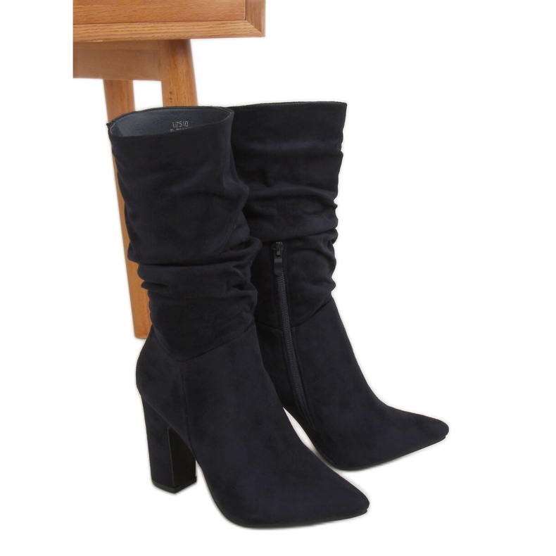 Stivali alti blu navy D7510 D.BLUE