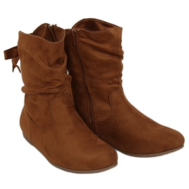 Cammello DH26 Stivali da donna color cammello marrone