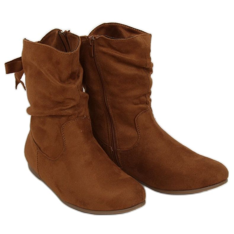 Cammello DH26 Stivali da donna color cammello marrone