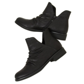 Stivali neri con viso intagliato nero ST-22P Nero