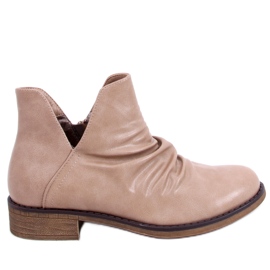 Stivali con viso cut-out beige ST-22P Beige