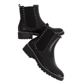 Stivaletti Chelsea neri con borchie nere NC826 Black Ii Genre nero