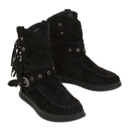 Stivali neri stile Boho ST-17P Nero