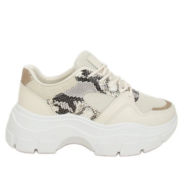 Scarpe sportive da donna beige BL195P Beige