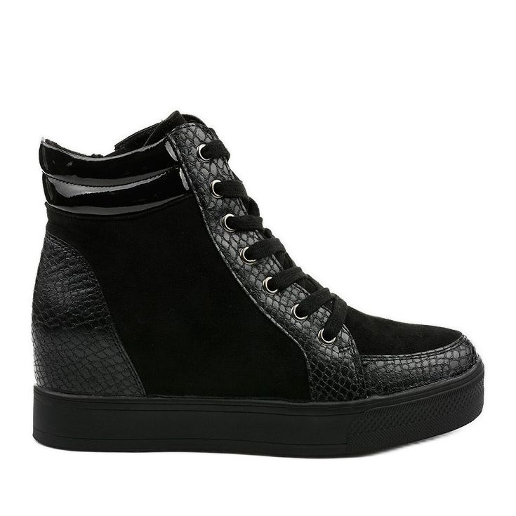 Sneakers nere sulla zeppa di Doreal nero