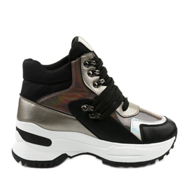 Sneakers slip-on Gianna nere nero multicolore