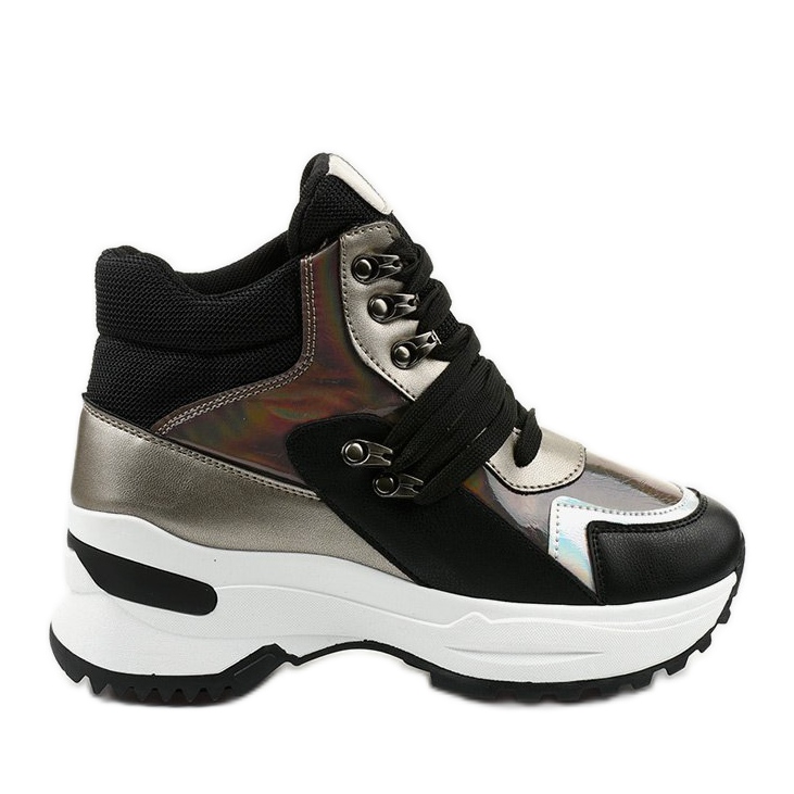 Sneakers slip-on Gianna nere nero multicolore