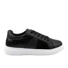 Sneakers da donna eleganti nere BK928 nero