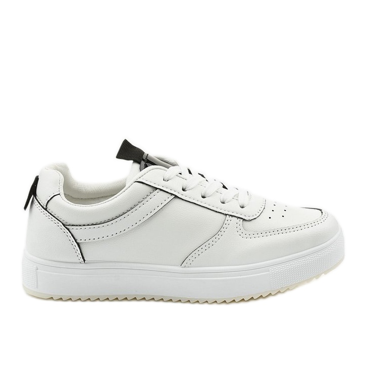 Sneakers bianche con inserti neri KK-203 bianca nero
