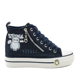 Sneaker stringate blu Lynnhurst blu navy
