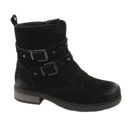 American Club Stivaletti americani in camoscio nero