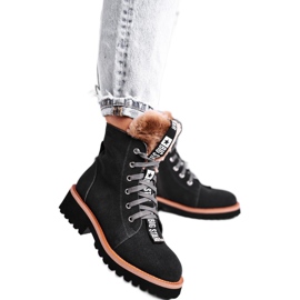Stivali Donna Scamosciato Big Star Grigio GG274903 nero